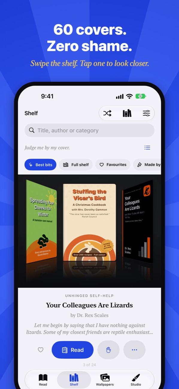 The Cover Flow shelf
